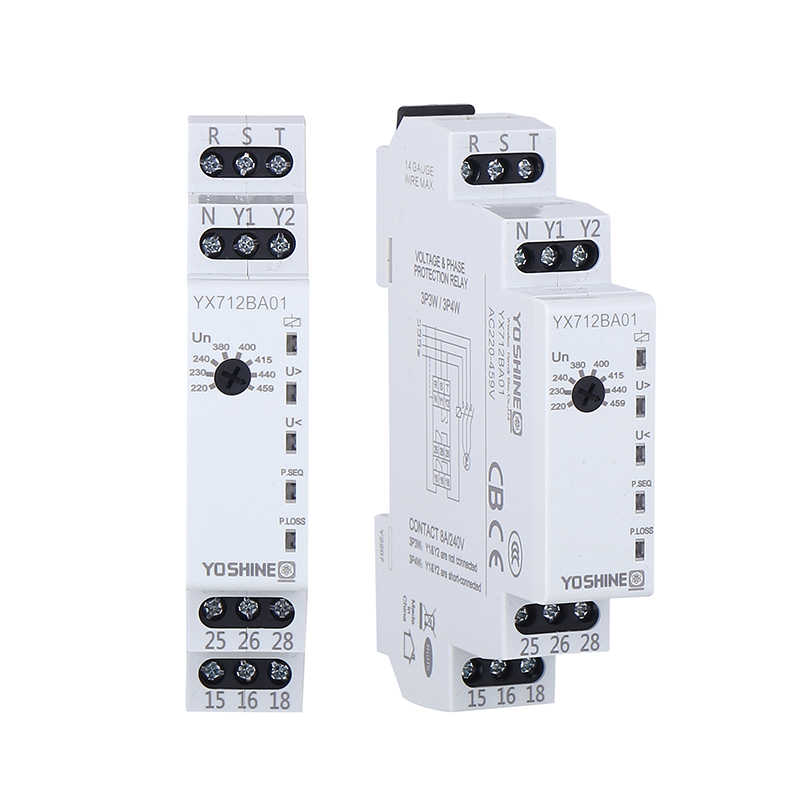 YX712BA01 220-459VAC Three-Phase Three-Wire/Three-Phase Four-Wire Voltage Protection Relay