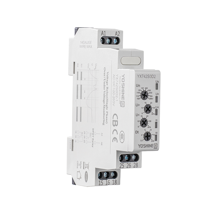 YX742S0D2 Single-Phase Automatic Reset Voltage Protection Relay