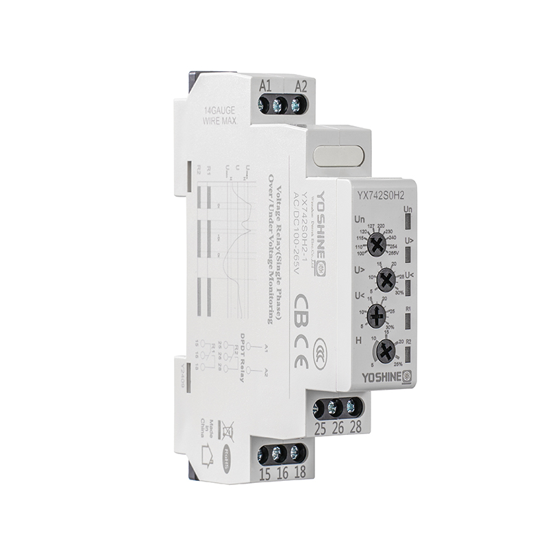 YX742S0H2 Single-Phase Automatic Reset Voltage Protection Relay