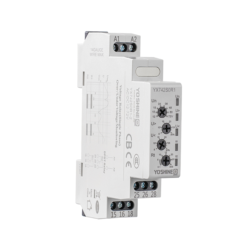 YX742S0R1 Single-Phase Automatic Reset Voltage Protection Relay