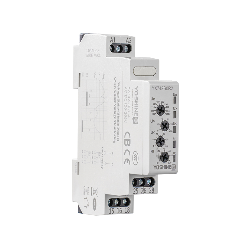 YX742S0R2 Single-Phase Automatic Reset Voltage Protection Relay