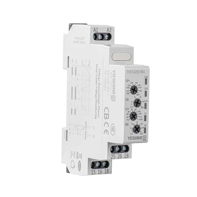 YX742S1R4 Single-Phase Automatic Reset Voltage Protection Relay