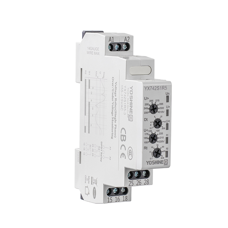 YX742S1R5 Single-Phase Automatic Reset Voltage Protection Relay